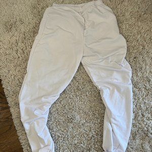 PrettyLittleThing White Jogger Sweatpants